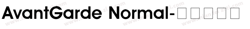 AvantGarde Normal字体转换